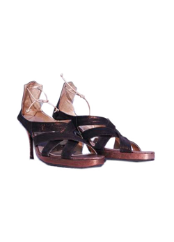 Chocolate Brown Tie-up Sandals
